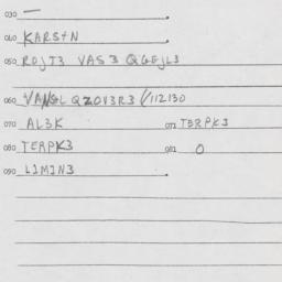 Eastern questionnaire, answ...
