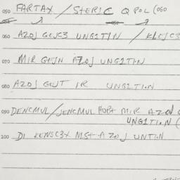 Eastern questionnaire, answ...