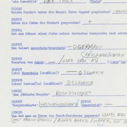 Western questionnaire, answ...