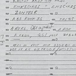 Eastern questionnaire, answ...