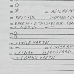 Eastern questionnaire, answ...