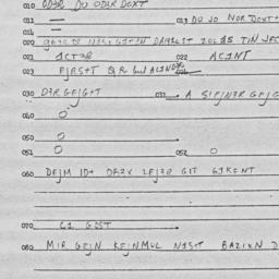 Eastern questionnaire, answ...