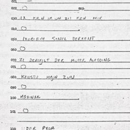 Eastern questionnaire, answ...