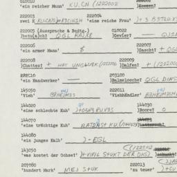 Western questionnaire, answ...