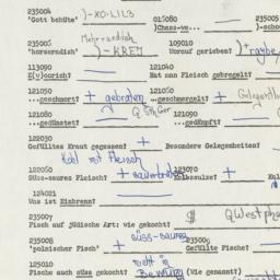 Western questionnaire, answ...