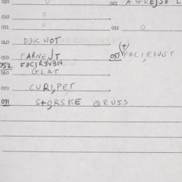 Eastern questionnaire, answ...