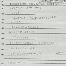 Eastern questionnaire, answ...