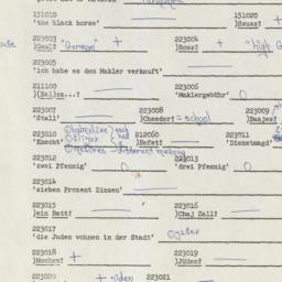 Western questionnaire, answ...