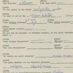 Western questionnaire, answ...