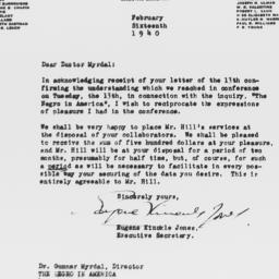 Letter from Eugene Kinckle ...