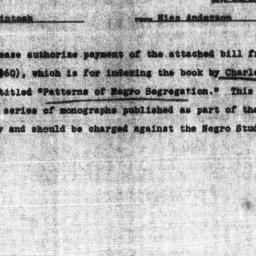 Memorandum from Florence An...