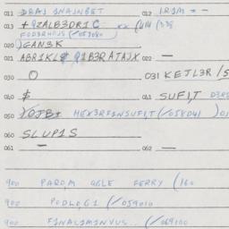 Eastern questionnaire, answ...