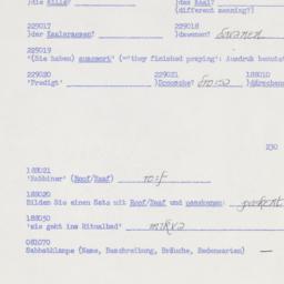 Western questionnaire, answ...