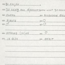 Eastern questionnaire, answ...