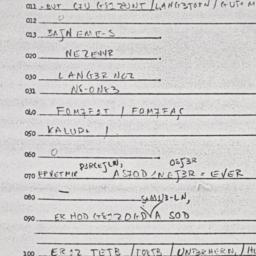 Eastern questionnaire, answ...