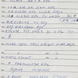 Eastern questionnaire, answ...
