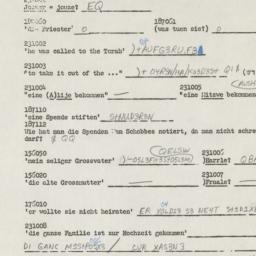 Western questionnaire, answ...