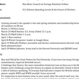 Minutes, 2014-03-04. Defens...