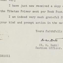 Letter from Ministry of Ext...