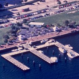 Aerial view of waterfront a...