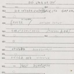 Eastern questionnaire, answ...