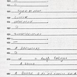 Eastern questionnaire, answ...