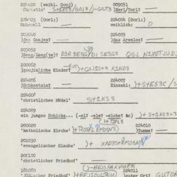 Western questionnaire, answ...