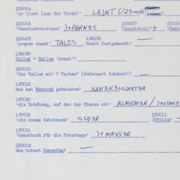 Western questionnaire, answ...
