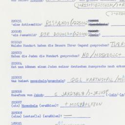 Western questionnaire, answ...