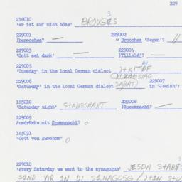Western questionnaire, answ...