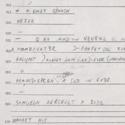 Eastern questionnaire, answ...