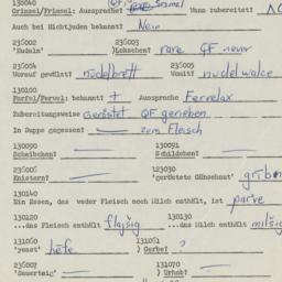 Western questionnaire, answ...