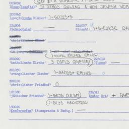 Western questionnaire, answ...