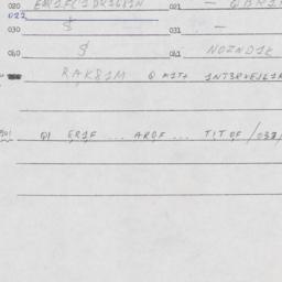 Eastern questionnaire, answ...