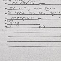 Eastern questionnaire, answ...