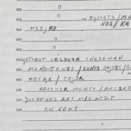 Eastern questionnaire, answ...