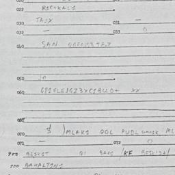Eastern questionnaire, answ...