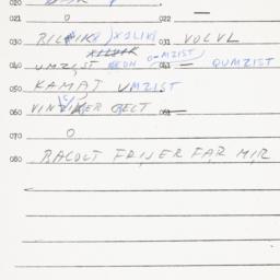 Eastern questionnaire, answ...
