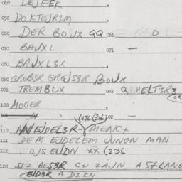 Eastern questionnaire, answ...
