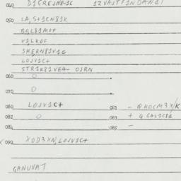 Eastern questionnaire, answ...