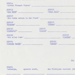 Western questionnaire, answ...