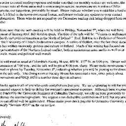 Announcements, 2003-11-07. ...