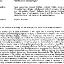 Minutes, 2005-03-28. Psycho...
