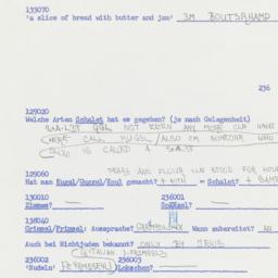 Western questionnaire, answ...