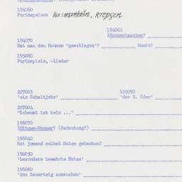 Western questionnaire, answ...