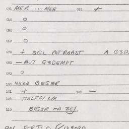 Eastern questionnaire, answ...