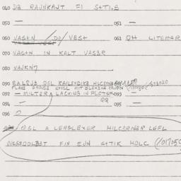 Eastern questionnaire, answ...