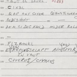 Eastern questionnaire, answ...