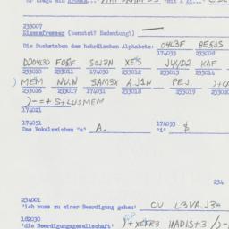 Western questionnaire, answ...