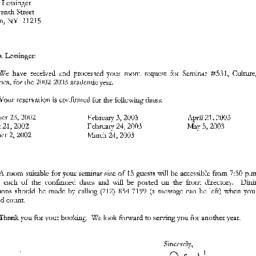 Correspondence, 2003-07-10....